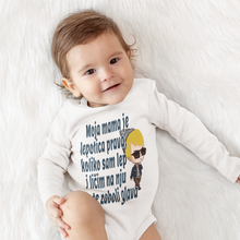 Učitajte sliku u preglednik galerije, Bodi za bebe - Moja mama je lepotica prava
