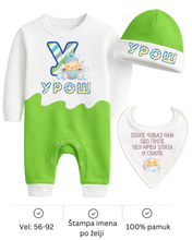 Učitajte sliku u preglednik galerije, Kompletic za bebe  - Uskrs 2 - zeleno
