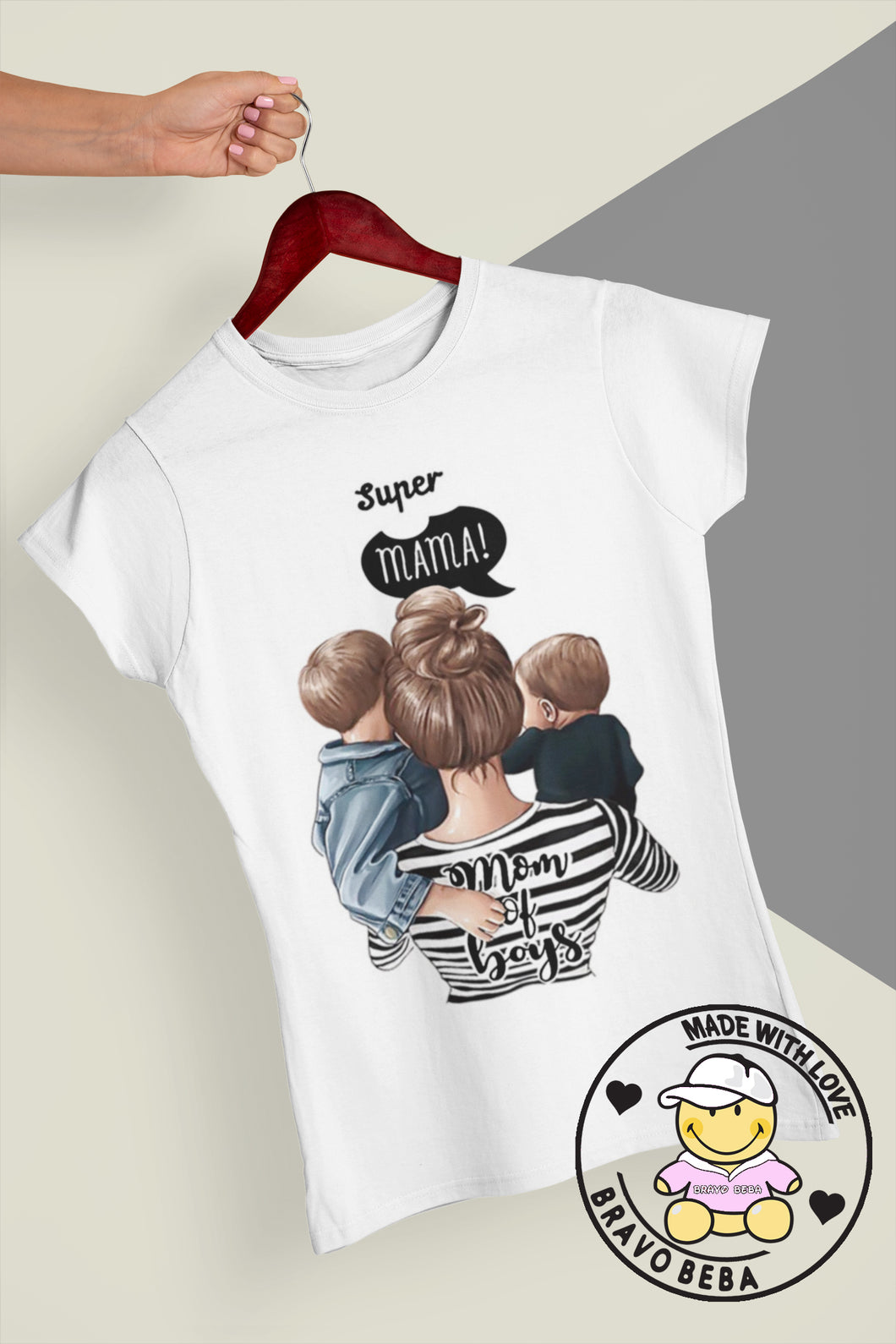 Zenska majica - Mom of boys
